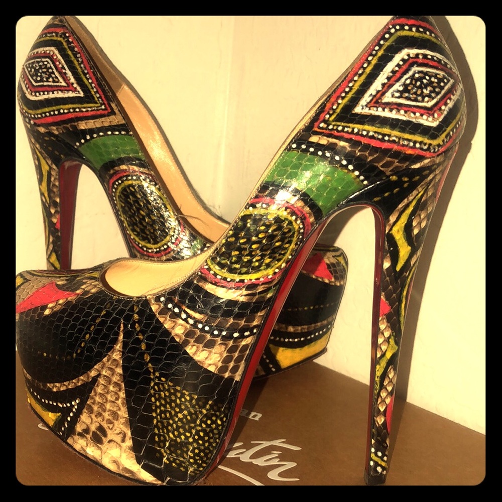 Christian louboutin  original  custom painted